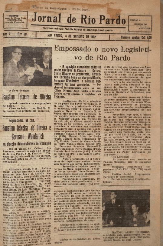 Jornal de Rio Pardo - 1952