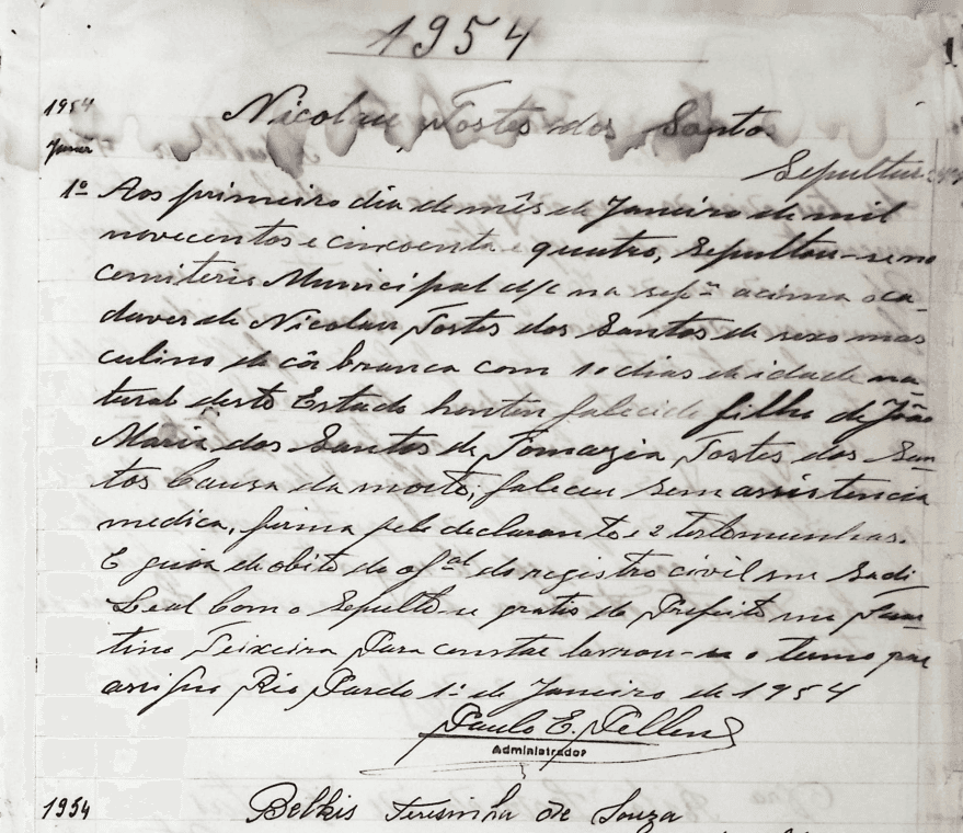 LROS - Livro de Óbitos - Livro n° 22 - 1954 à 1956